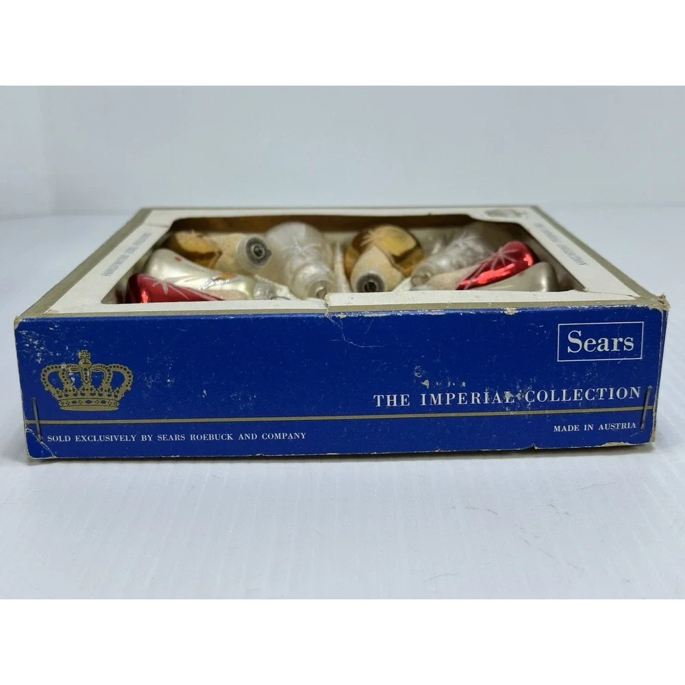 VINTAGE SEARS THE IMPERIAL COLLECTION CHRISTMAS ORNAMENT 11 BELLS AUSTRIA BOX